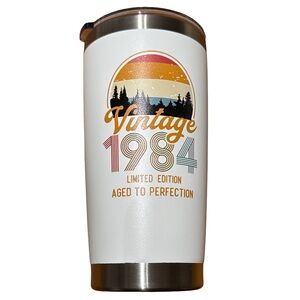 NIB White “1984” Tumbler